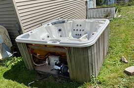 Hot tub removal service